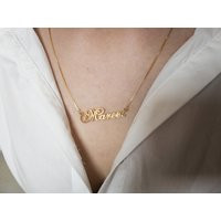 Custom Necklace - Personalized Name Nameplate Gift | Etsy (US)