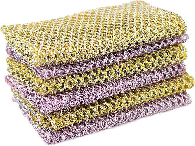 The Crown Choice Heavy Duty Non-Scratch Dish Scrubbers for Cleaning Dishes & Pots (6Pcs) - Replac... | Amazon (US)
