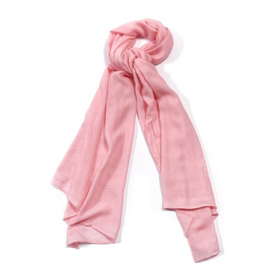 LOUIS VUITTON Cashmere Silk Monogram Shawl Pink | Fashionphile