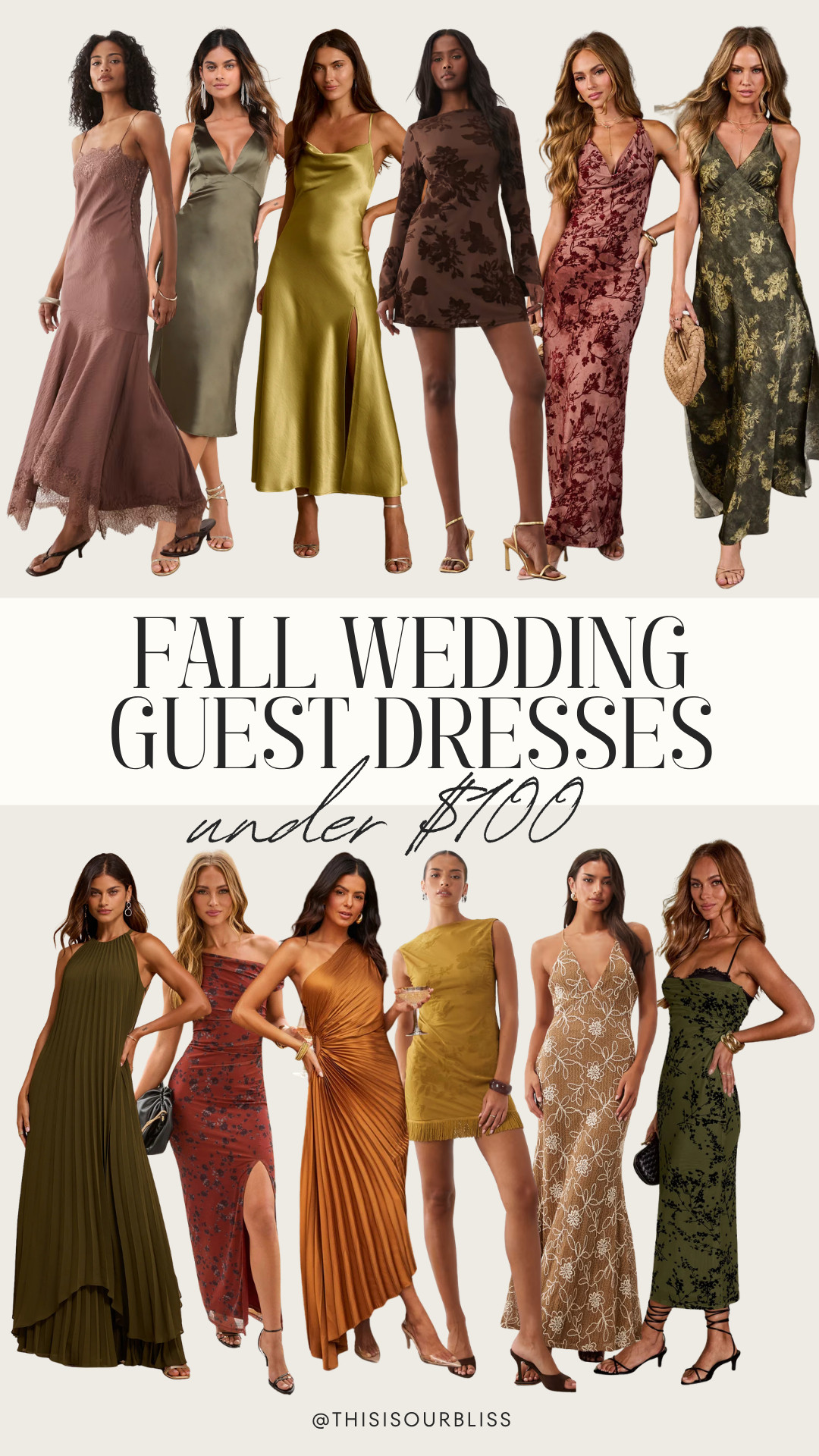 Fall wedding season is here! 🍂🥂 If you’re looking for a gorgeous wedding guest dress without spending a fortune, I rounded up some of my favorite fall wedding guest dresses under $100! 🤎 Perfect for fall weddings, wedding guest outfits, autumn events, cocktail dresses & affordable wedding guest style.

#FallWeddingGuestDress #WeddingGuestDresses #WeddingGuestOutfit #FallWedding 

 #LTKootd #LTKSeasonal #LTKSaleAlert