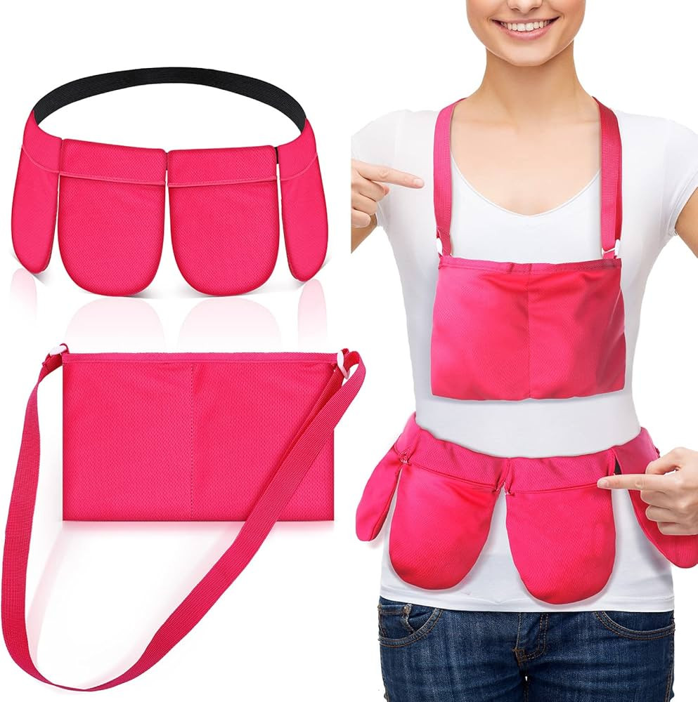 Mastectomy Drainage Holder with 4 Pouch Shower Bag Adjustable Drain Holder After Tummy Tuck Quick... | Amazon (US)