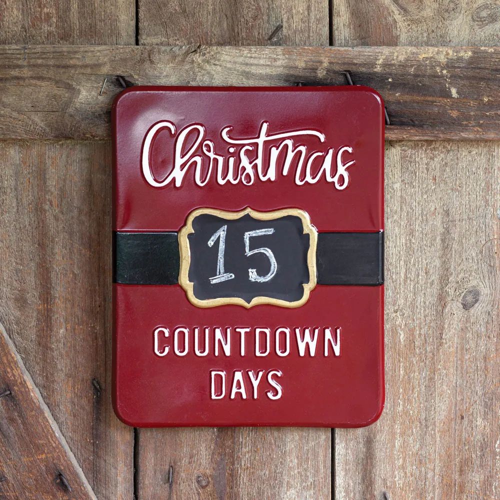 Christmas Countdown Sign with Chalkboard - Multi | Bed Bath & Beyond