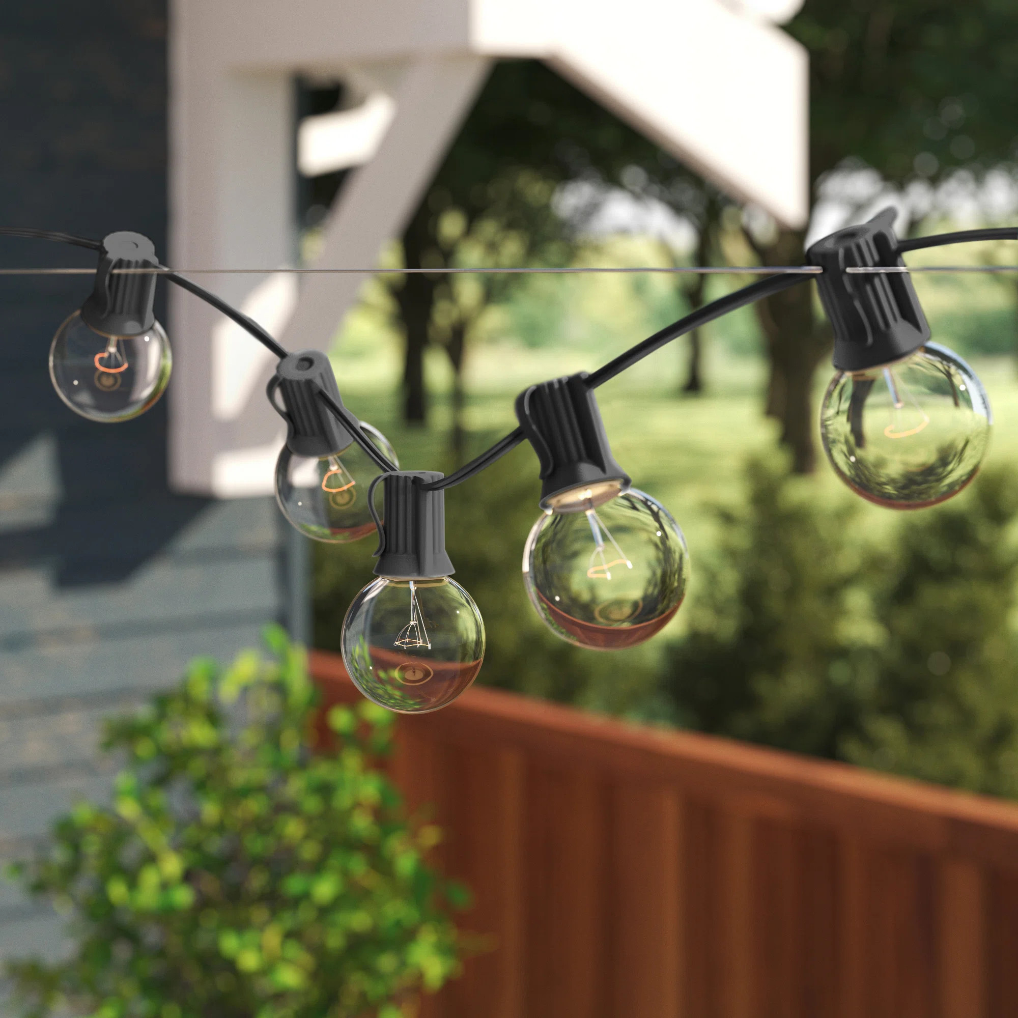 Outdoor 25 - Bulb 25'' Plug-in Globe String Light | Wayfair North America
