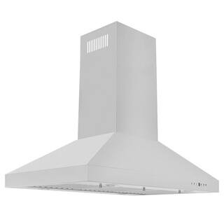 ZLINE Kitchen and Bath 30 in. 400 CFM Convertible Island Mount Range Hood in Stainless Steel KL3i... | The Home Depot