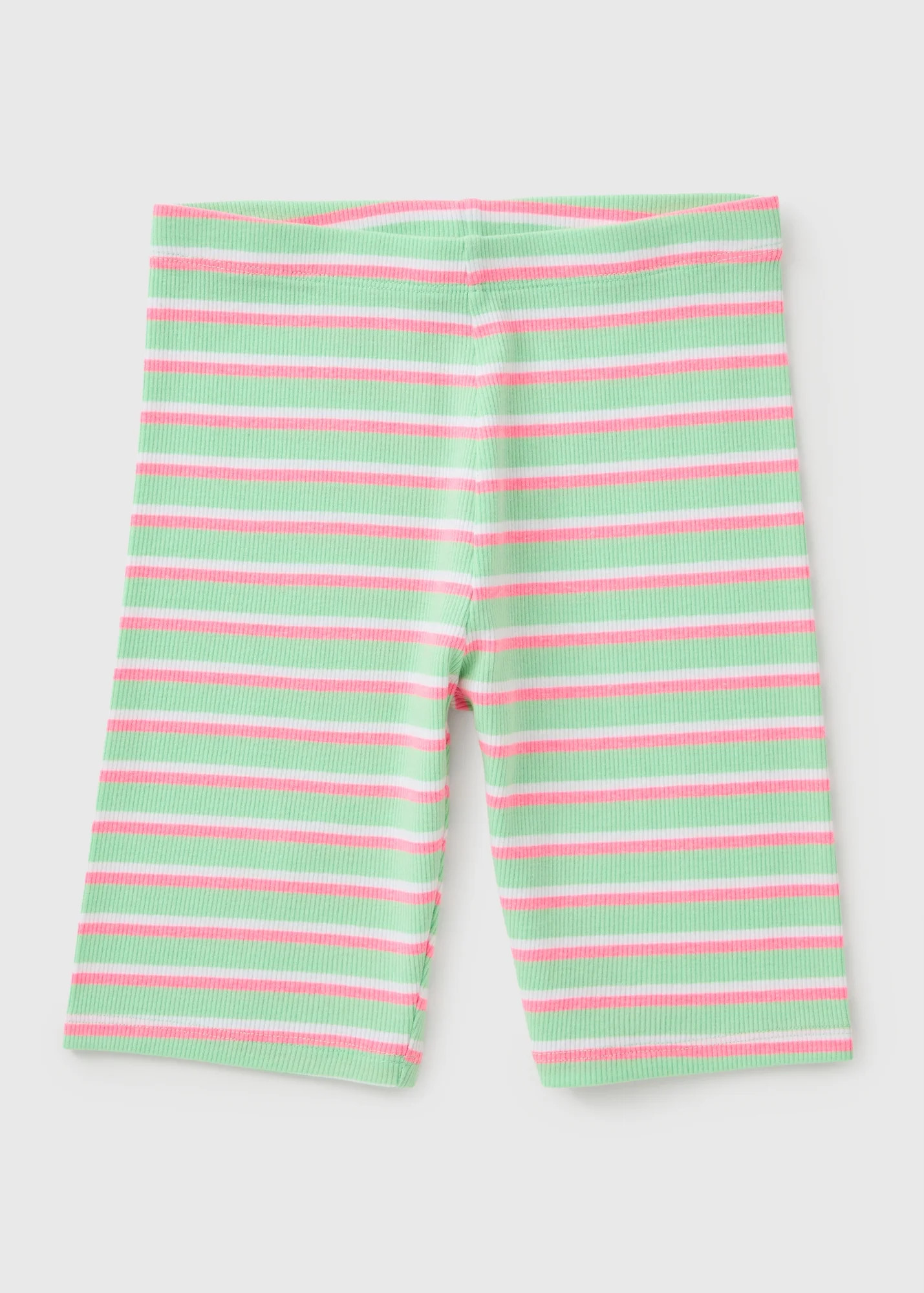 Girls Green Stripe Cycling Shorts (7-15yrs) | Matalan (UK)