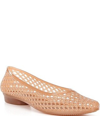 Jeffrey Campbell Bestie Vinyl Ballerina Flats - 7 | Dillard's