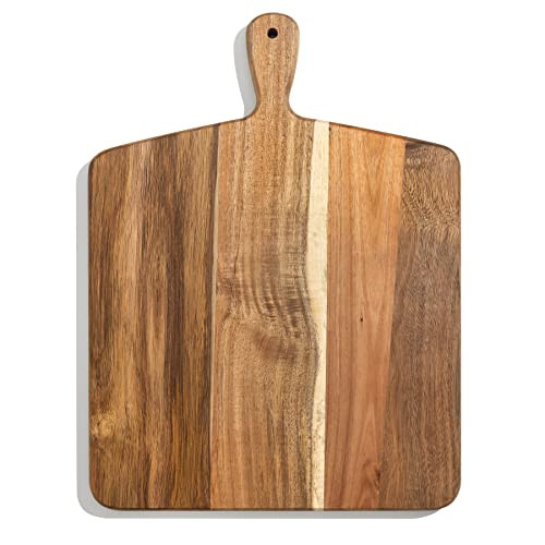 Acacia Wood Cutting Board and Chopping Board with Handle for Meat, Cheese Board, Vegetables, Brea... | Amazon (US)