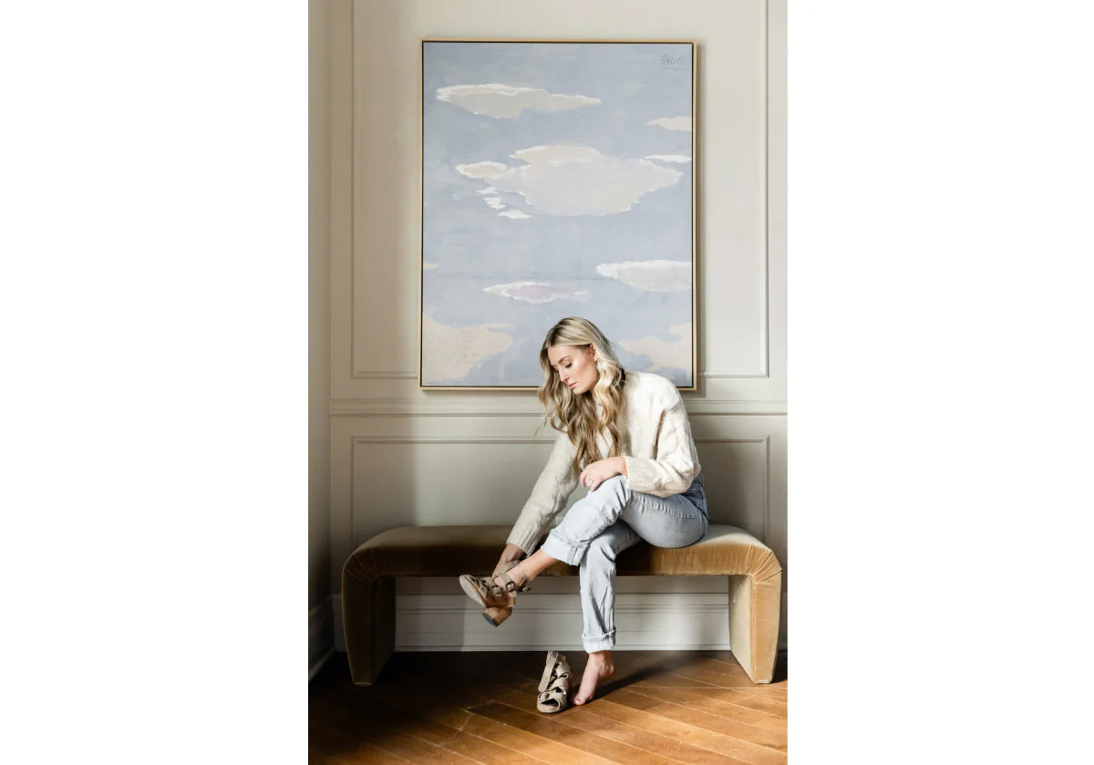 PHOEBE BENCH | Giorgio Suede | Alice Lane Home Collection