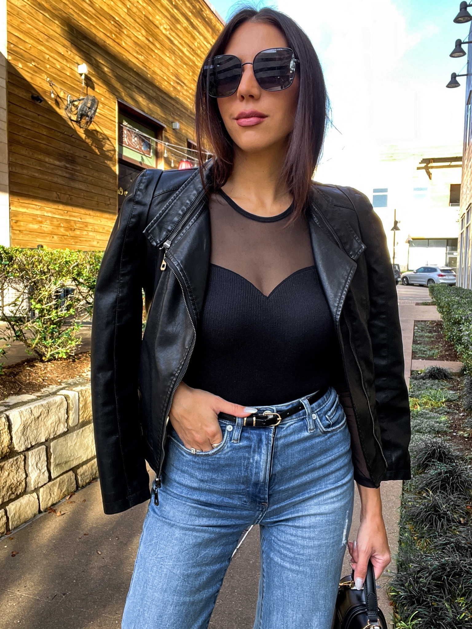 This faux leather jacket from Amazon Fashion gives the perfect edgy detail to any outfit you layer it with. It’s great for date night outfits and girls night out outfits. 

#LTKfindsunder50 #LTKstyletip