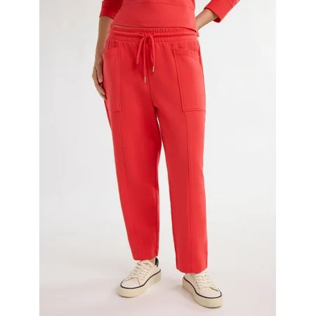 Free Assembly Women s and Women s Plus French Terry Cloth Sweatpants with Patch Pockets 24.5 Inseam Sizes XS-4X | Walmart (US)