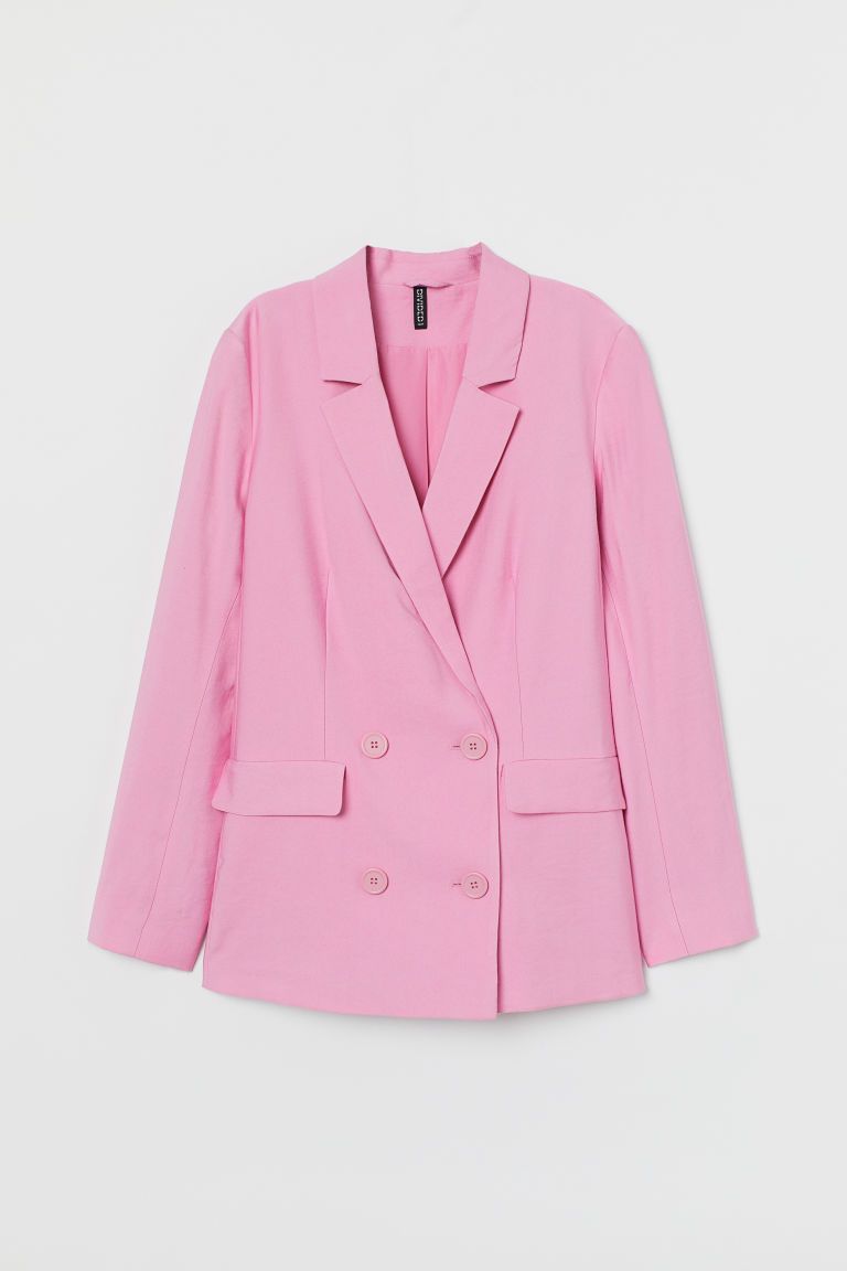 H & M - Double-breasted Blazer - Pink | H&M (US + CA)