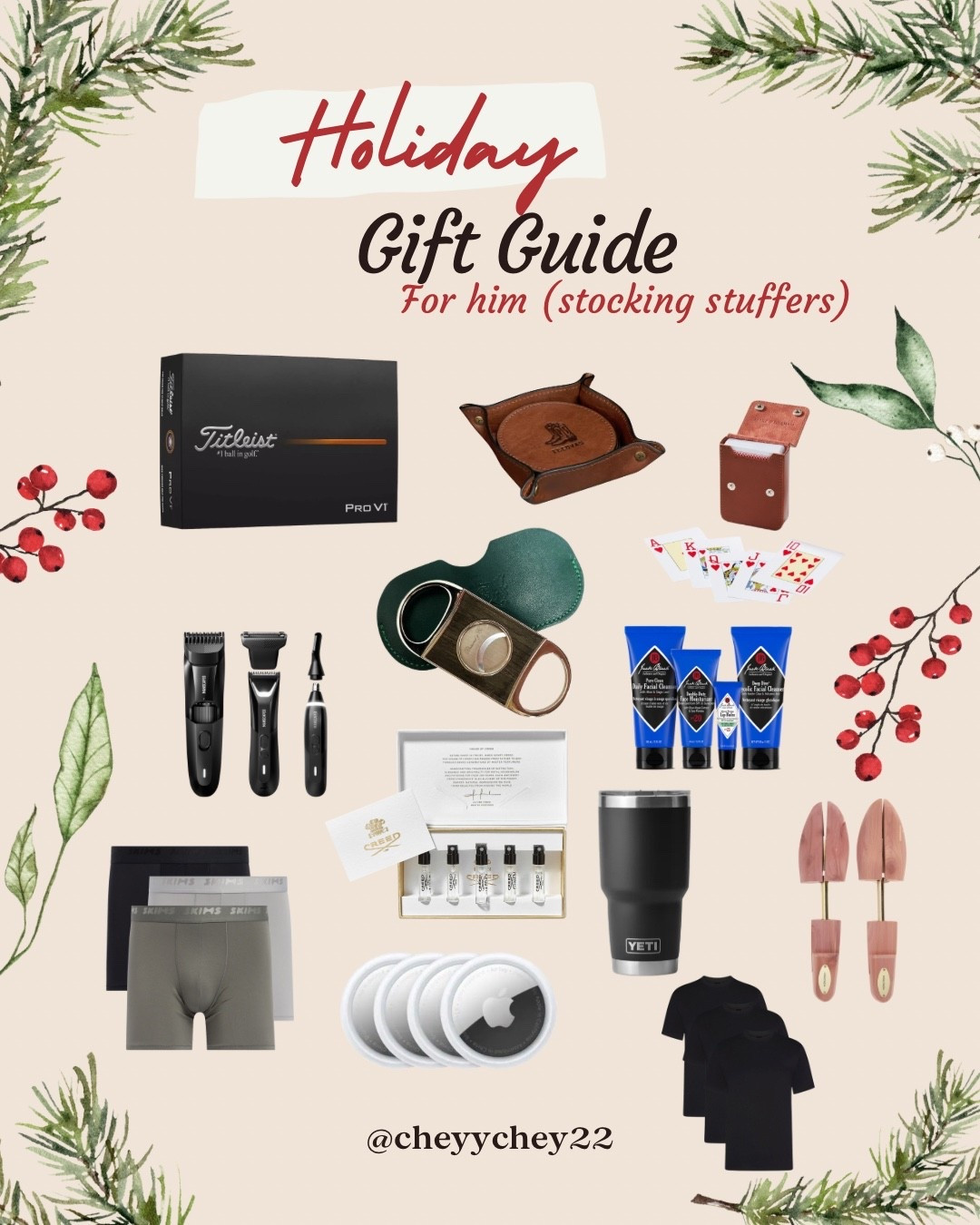 Holiday gift guide series part 1: stocking stuffers for him ! 

#LTKHoliday #LTKGiftGuide