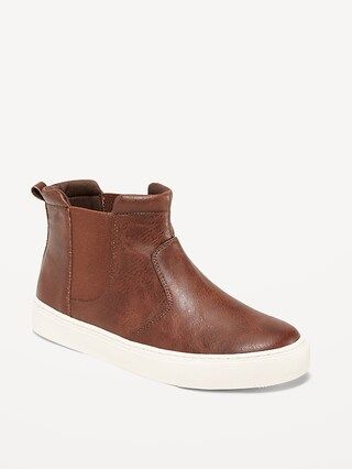 Faux-Leather High Top Sneakers for Boys | Old Navy (US)