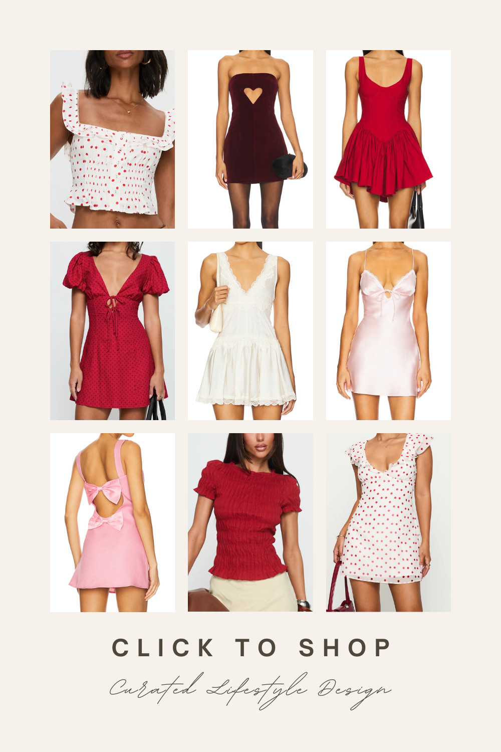 Looking for Valentine’s Day outfit ideas that actually stand out? Look no further than these romantic date night outfits, statement Valentine’s Day dresses, and effortless everyday looks in classic red, pink, and white. 

From lace textures to heart-print fashion that pair perfectly with Valentine’s Day accessories, every piece is designed to make getting dressed the easiest part of your Valentine's or Galentine's Day party. 

 

#LTKValentine #LTKootd
