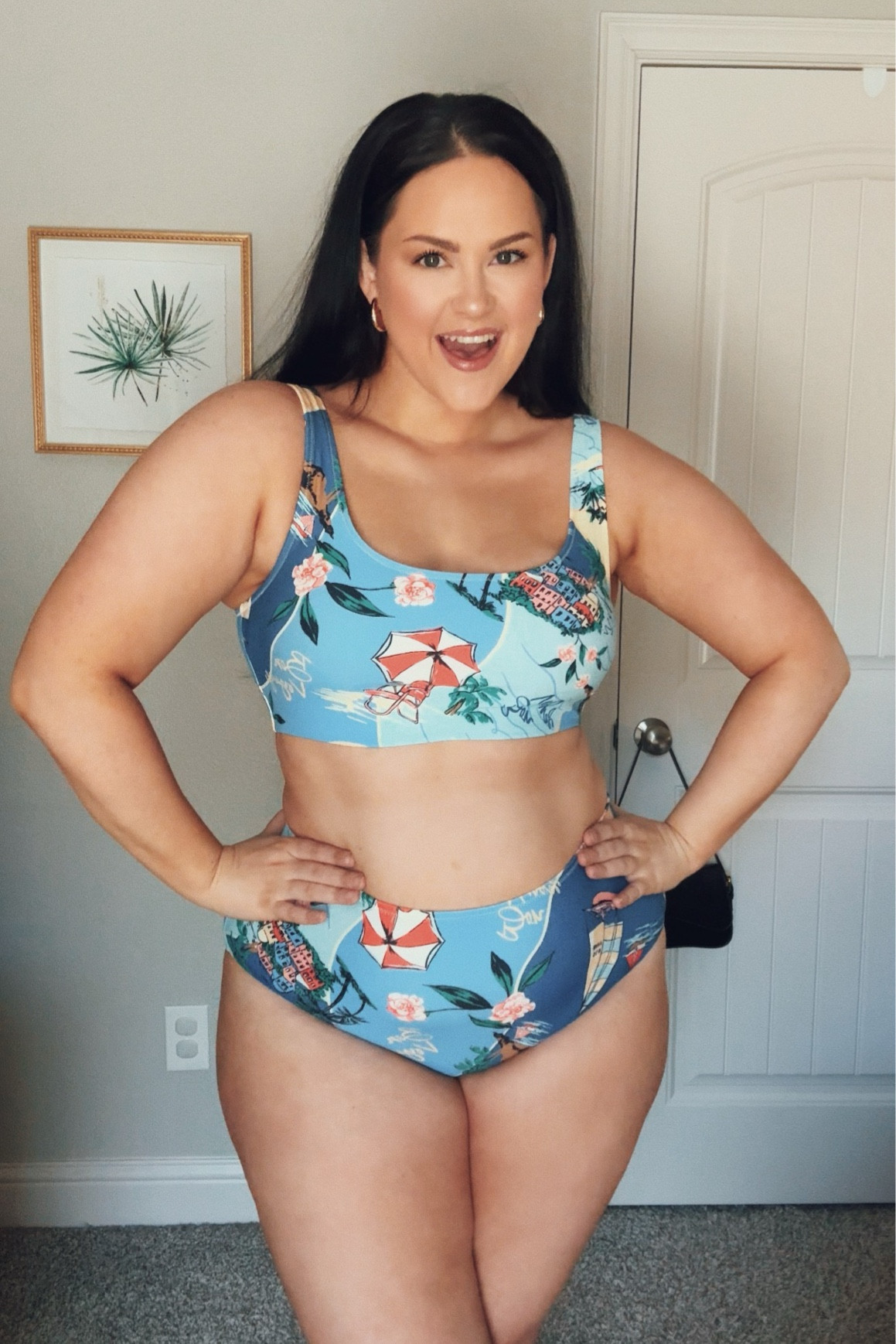 Super fun print on this old navy swim! Wearing XL in the top and XXL in the bottoms 💙

#LTKSwim #LTKMidsize #LTKStyleTip