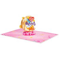 Paper Love Valentines Day Pop Up Card, I You To The Moon & Back, Handmade Popup Cards, Birthday, All | Etsy (US)