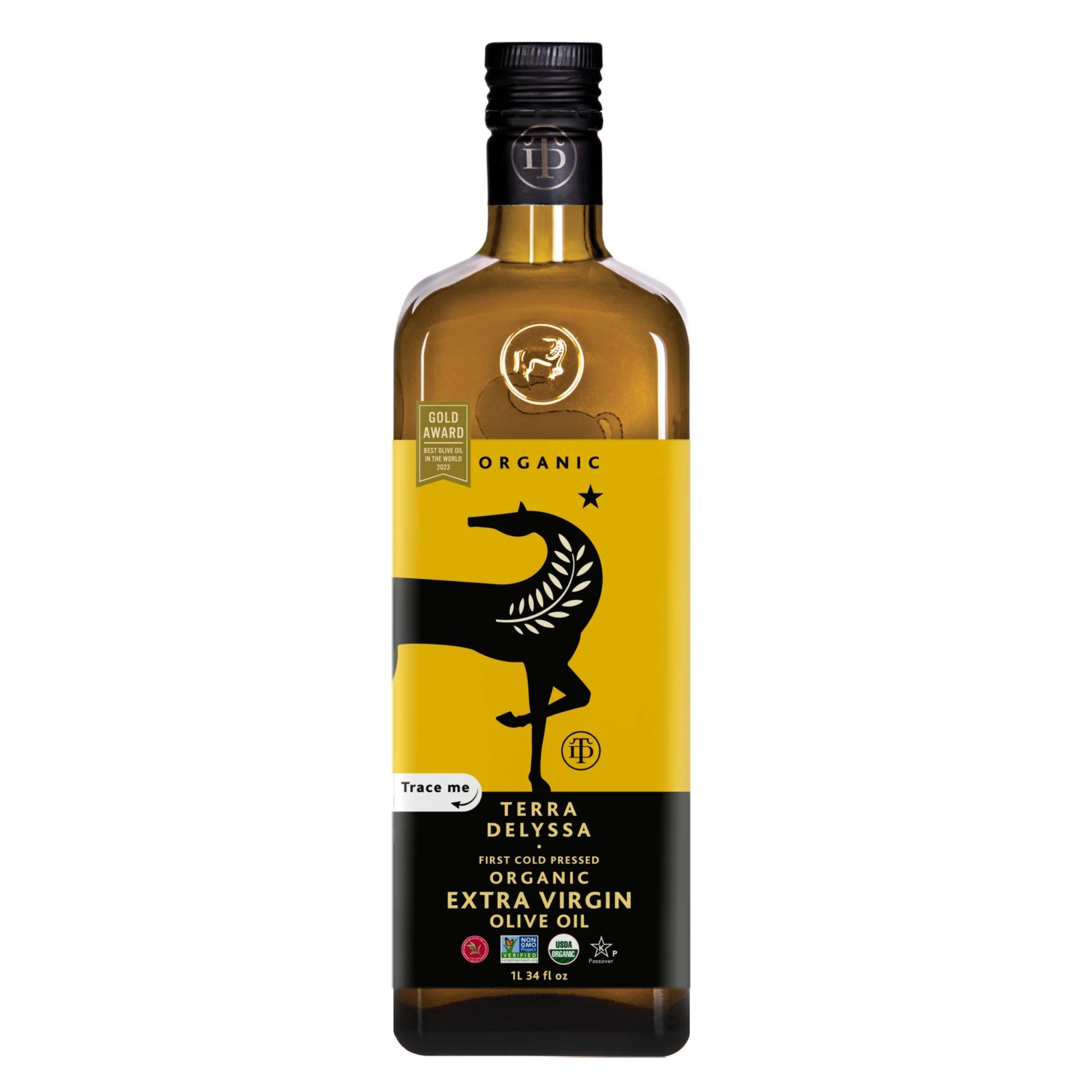 Terra Delyssa Organic Extra Virgin Olive Oil, 34 fl. oz. Glass | Walmart (US)