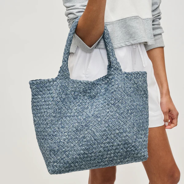 Sky's The Limit - Medium Denim Tote | Sol and Selene