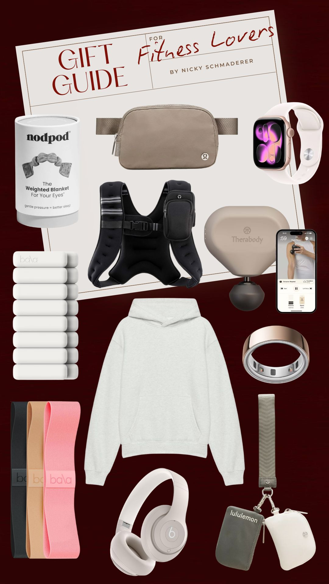 Gift guide for fitness lovers with gifts to help them in and out of the gym.  

 

#LTKCyberWeek #LTKGiftGuide #LTKHoliday