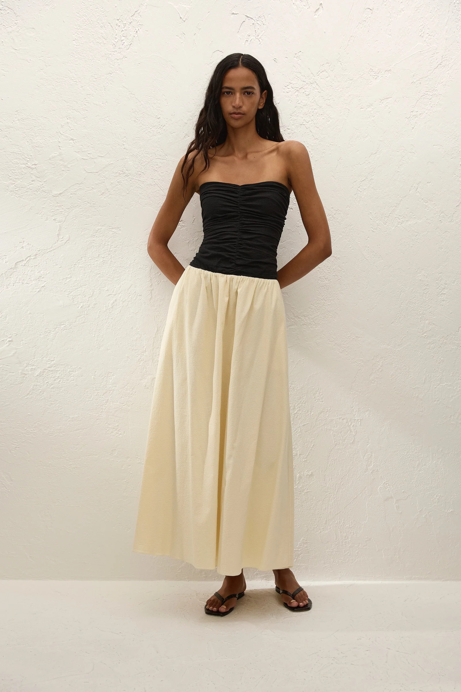 Sant Roc Maxi Dress Black Milk | Faithfull (AU)