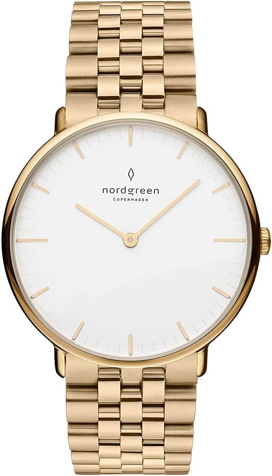 Nordgreen Native Scandinavian Gold Watch with Interchangeable Straps | Amazon (US)