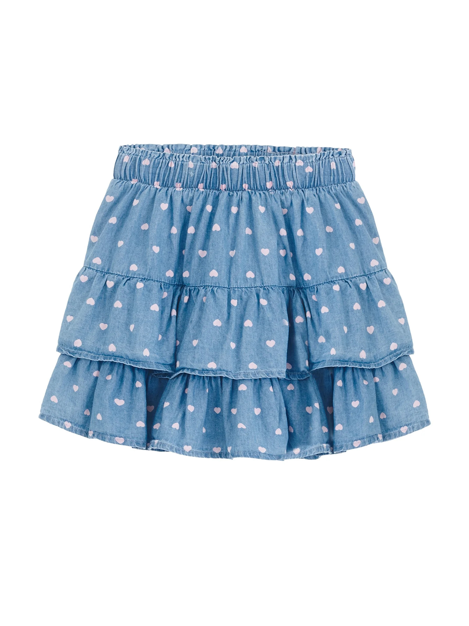 Way to Celebrate Girls' Valentine's Day Tiered Skirt, Sizes 4-18 & Plus | Walmart (US)