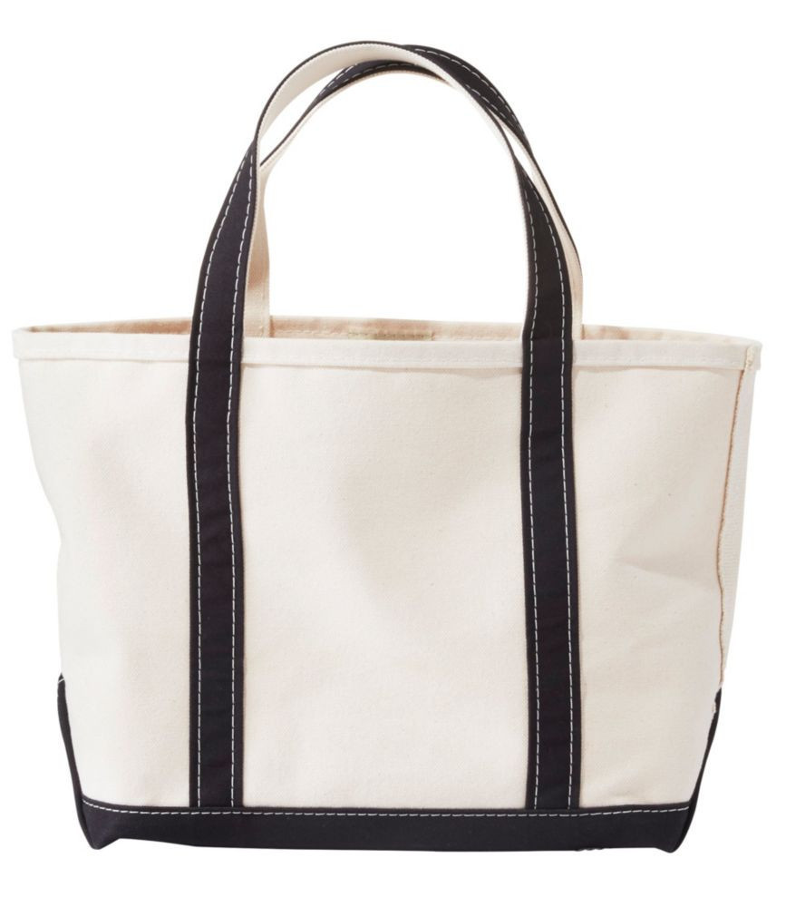 Boat and Tote, Open-Top Black Trim Reg, Canvas/Nylon L.L.Bean | L.L. Bean