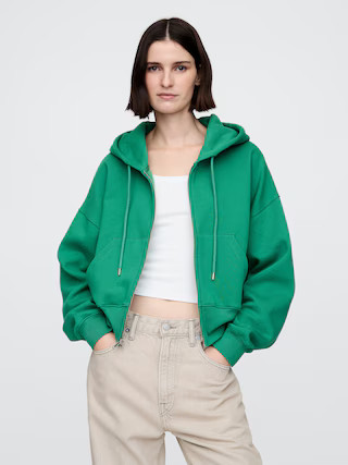 VintageSoft Full-Zip Wedge Hoodie | Gap (US)