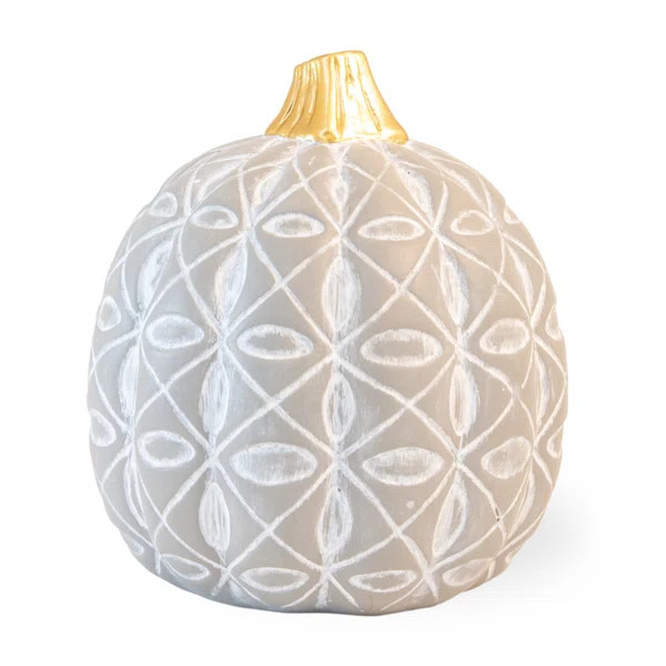 Diamond Flower Pumpkin Decorative Accent | Wayfair North America