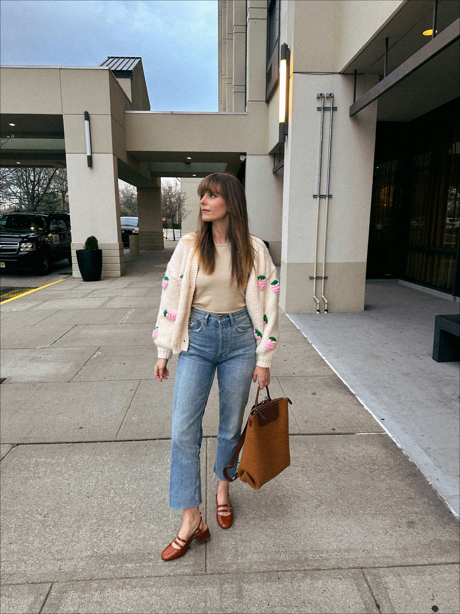 Re/done jeans and the most adorable strawberry sweater 

#LTKunder100 #LTKunder50 #LTKSeasonal