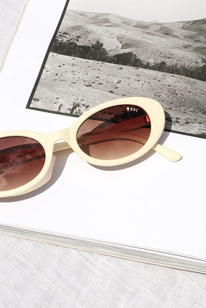 Flirty Sunglasses - Matte Off White | Petal & Pup (US)