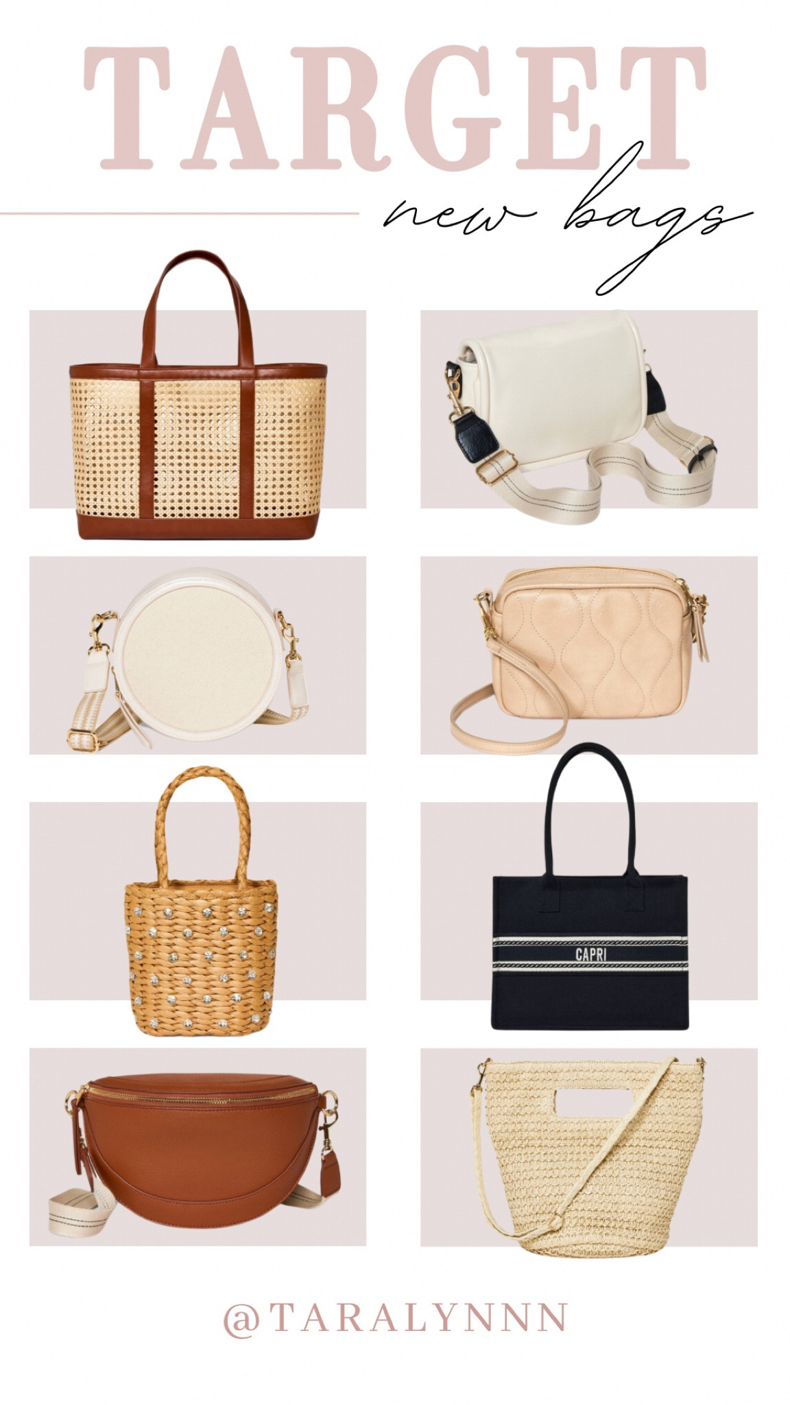 New bags at Target! 

#bag #bags #spring #springbag #travel #beach #beachoutfit #outfit #purse #beachbag #vacation #accessories 

#LTKitbag #LTKfindsunder50 #LTKstyletip