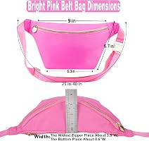 Fanny Packs for Women Belt Bag for Women Crossbody Stadium Waist Pack Sling Bag (Bright Pink) | Amazon (US)