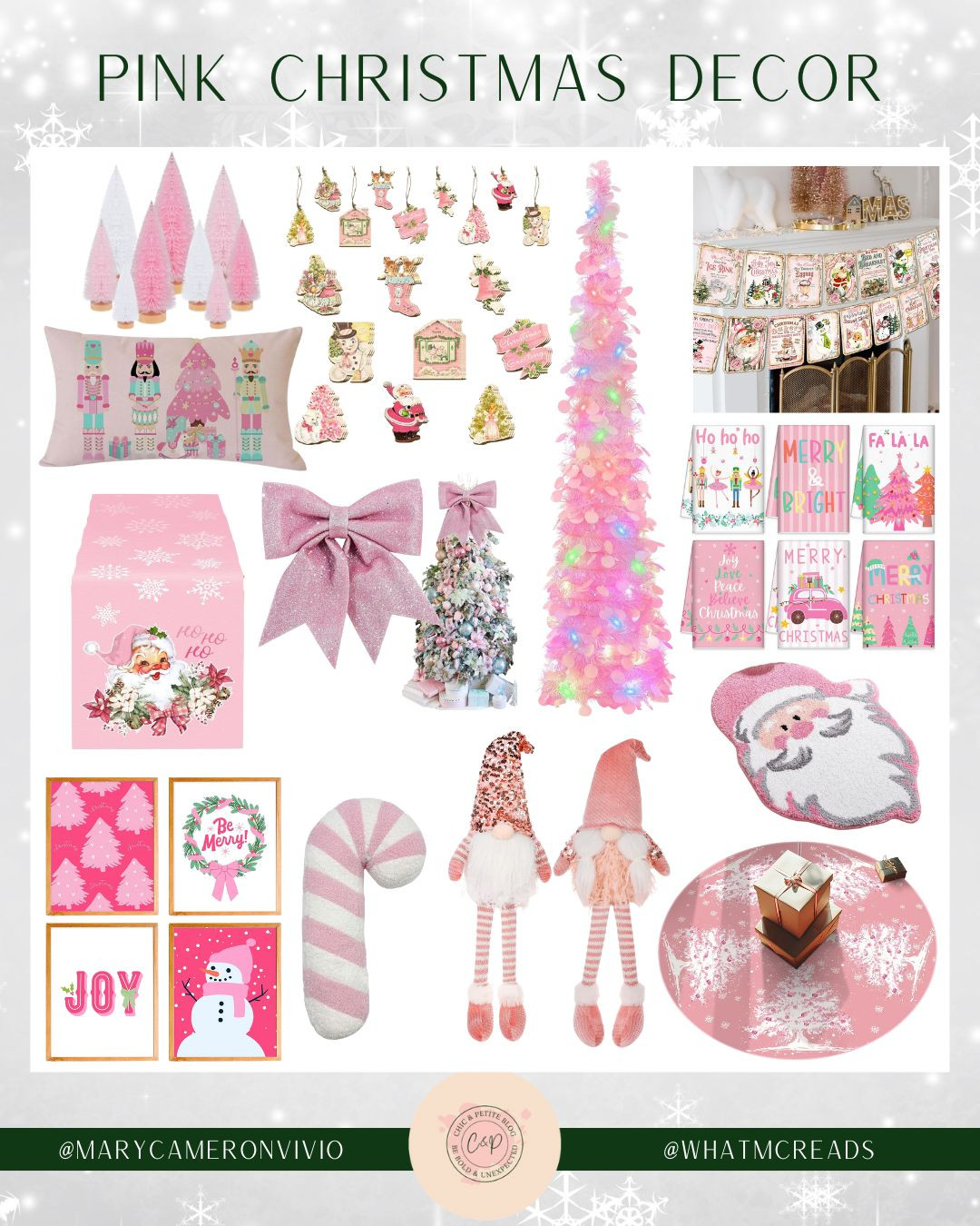 Amazon Christmas Decor: Pink Barbie Theme 🎄

Christmas Decor // Outdoor Decor // Outside Decorations // Holiday Home // Home Decor // Hostess Gifts // Christmas Tree // Santa // Christmas Ornaments // Christmas Ribbon // Christmas Garland // Pink Christmas // Barbie Christmas 

#LTKHoliday #LTKHome #LTKSeasonal