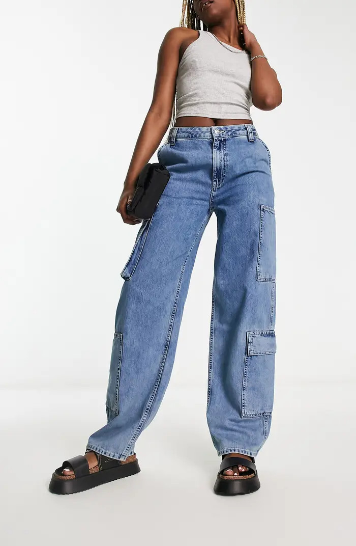 Wide Leg Cargo Jeans | Nordstrom