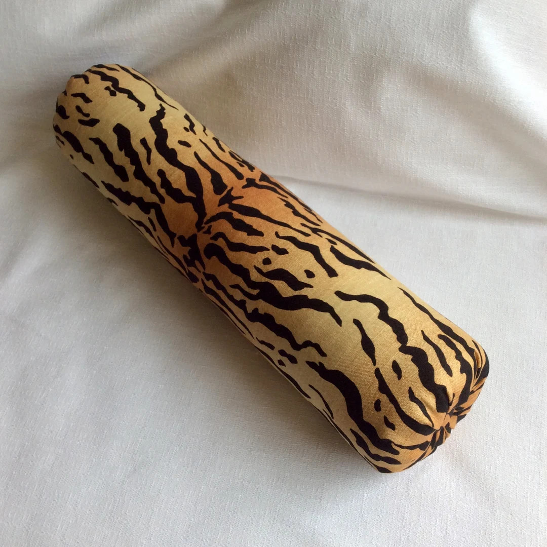 TIGER linen decorative Bolster Pillow 6x22 | Etsy (US)