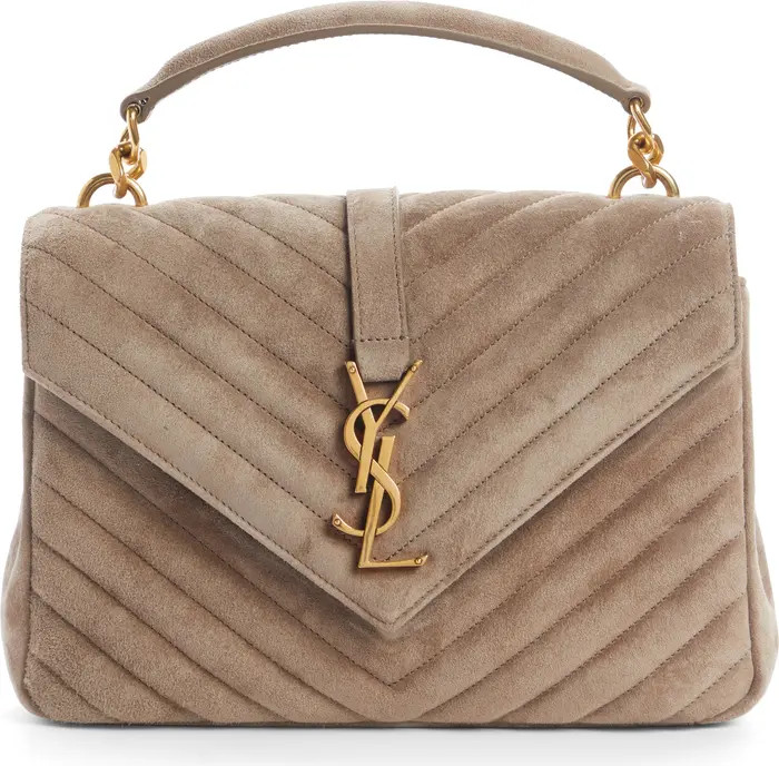 Medium College Suede Shoulder Bag | Nordstrom