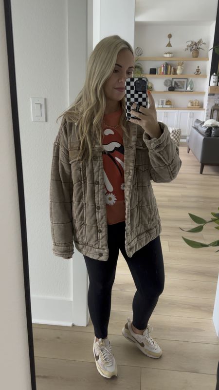My fave cozy jacket from last year that’s total Free People vibes for a third of the cost! It’s a nice washed look and it’s super soft and comfy. Did my normal size large which I prefer in jackets and t-shirts. In 5’7 size 10. 

#LTKmidsize #LTKGiftGuide #LTKfindsunder50