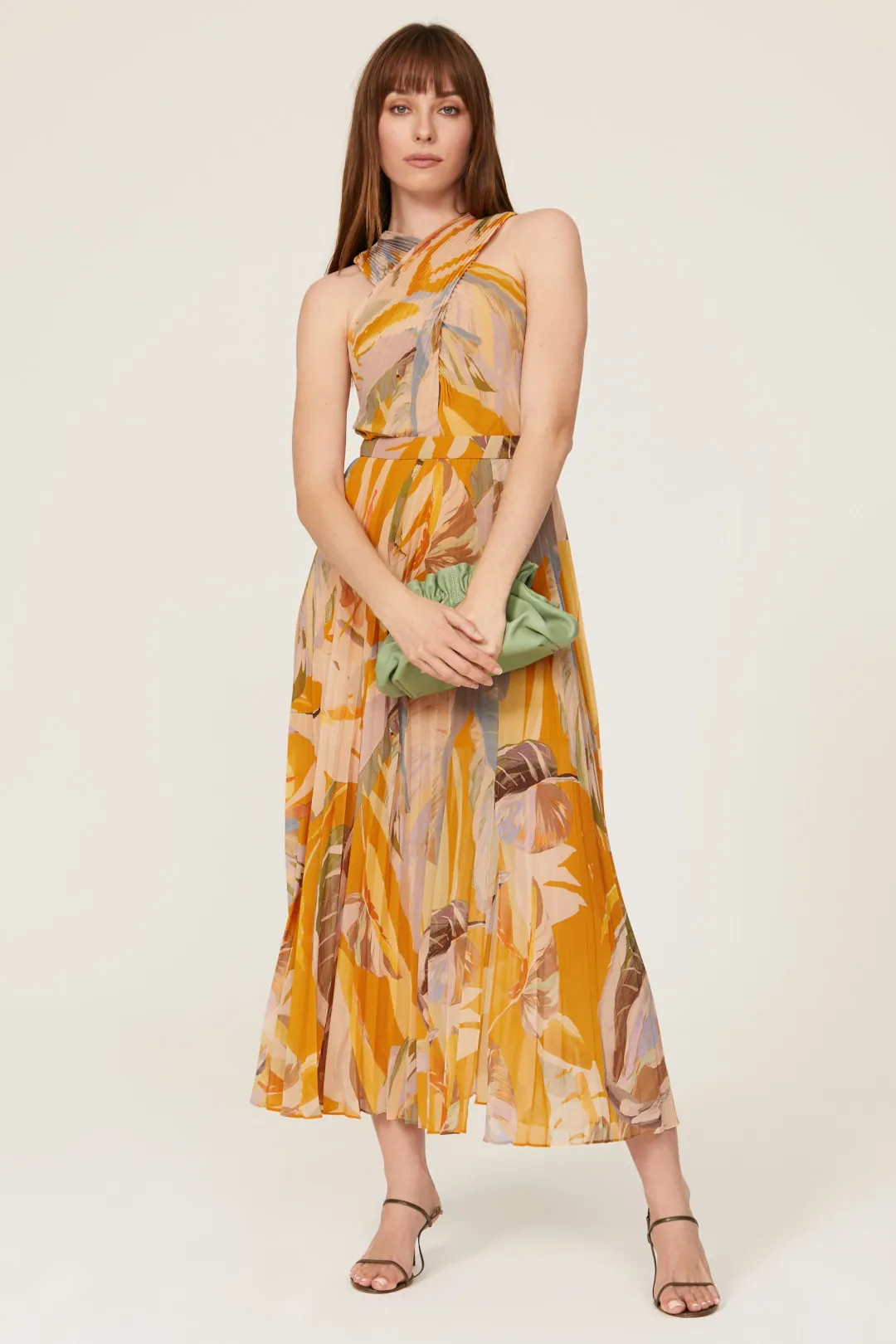 Ansa Pleated Dress | Rent the Runway