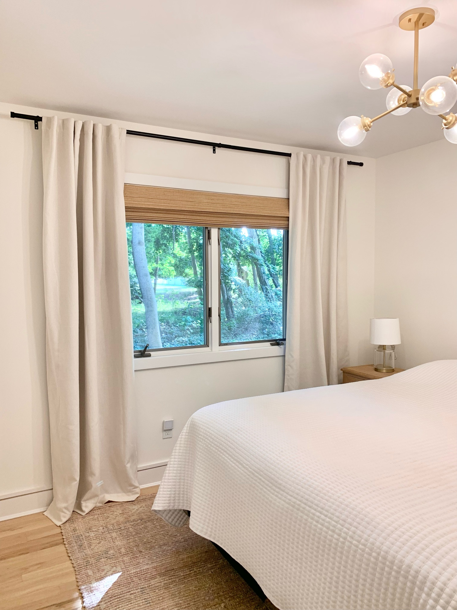 So happy with these cordless bamboo blinds and curtains after looking for months! And love the contrast with the black rod for a modern aesthetic. 

Neutral 
Mid-century style
Sputnik gold light fixture
Beach house
Matte black 
Bedroom
Living room
Home decor
Lamp shade
Tissue box

#LTKunder50 #LTKunder100 #LTKhome