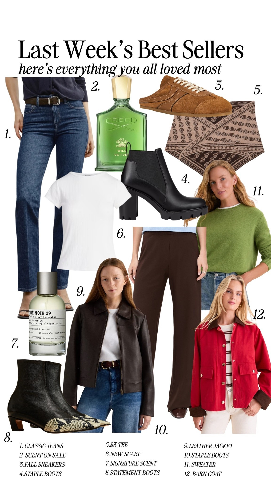 Last week’s bestsellers! So many beauty favorites on sale for 15% off and tons of great pieces for fall!

Ash sizing:
Height: 5’6
Weight: 140 pounds
Top size: medium
Pants size: medium, 6 or 28 

Em sizing: 
Height: 5’6
Weight: 115 pounds
Top size: small
Pants size: small, 2 or 25 
Loub boots size up full size

#LTKootd #LTKgrwm #LTKdayinmylife