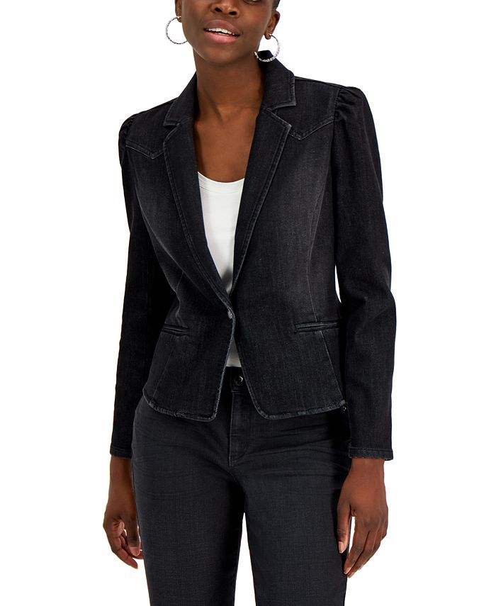 Women's Puff-Sleeve Blazer, Created for Macy's | Macys (US)