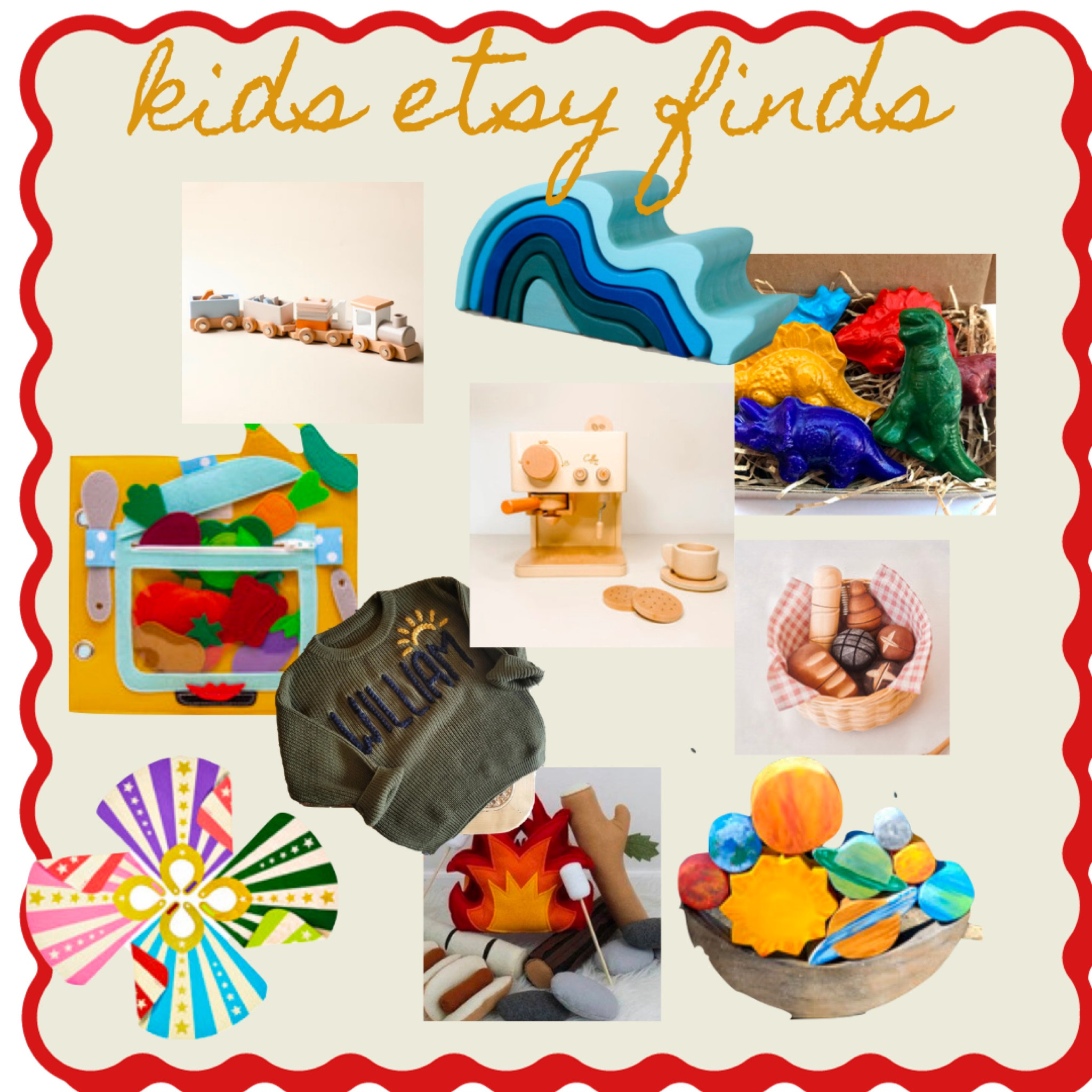 Etsy Gift Guide for kids! I love Etsy for all the unique and handmade treasures. Here’s what I’m ordering for Xander’s first Christmas! 

#LTKbaby #LTKGiftGuide #LTKHoliday