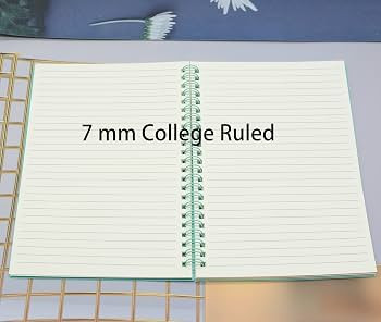 Yansanido Spiral Notebook, 4 Pcs 8.3 Inch x 5.9 Inch A5 Thick Plastic Hardcover 7mm College Ruled... | Amazon (US)