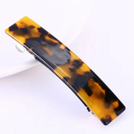 PENDANE Leopard Print Acetate Spring-Clip Large Top Clip Long Horizontal Hairpin Japanese & Korean Style Ponytail Clip Perfect for School or Work Hair clip | Sale Clearance(A) | Walmart (US)