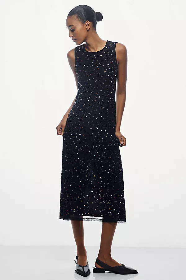 Hutch Oaklyn Sleeveless Embellished Slim Maxi Dress | Anthropologie (US)