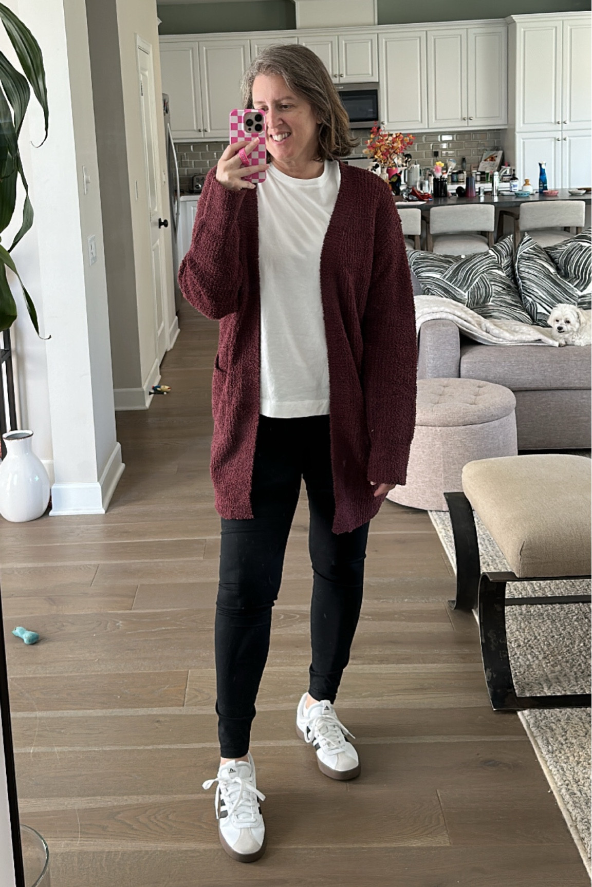 Swooning over this @walmart duster cardigan that is sooooooo soft and cute. Perfect for those colder mornings that are coming with fall here now. 

I’m in the medium here, runs TTS. Also comes in 3 other colors/patterns  

#LTKover40 #LTKshoecrush #LTKfindsunder50