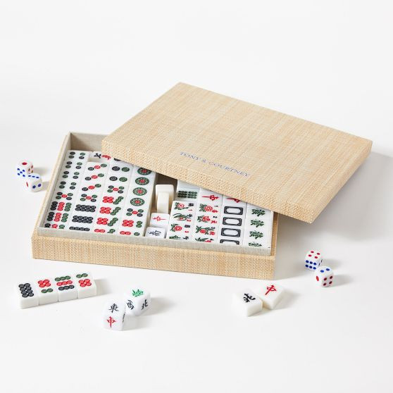 Raffia Chinese Mahjong Game Set | Mark and Graham