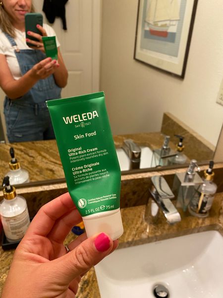 I think I’ve influenced more people in my immediate family to use this weleda lotion more than anything else. It’s thick and rich so it’s perfection for chapped skin, split knuckles, and dry heels. It’s a staple in the winter but they also have a lighter version that we use in the summer too 

#LTKunder50 #LTKbeauty