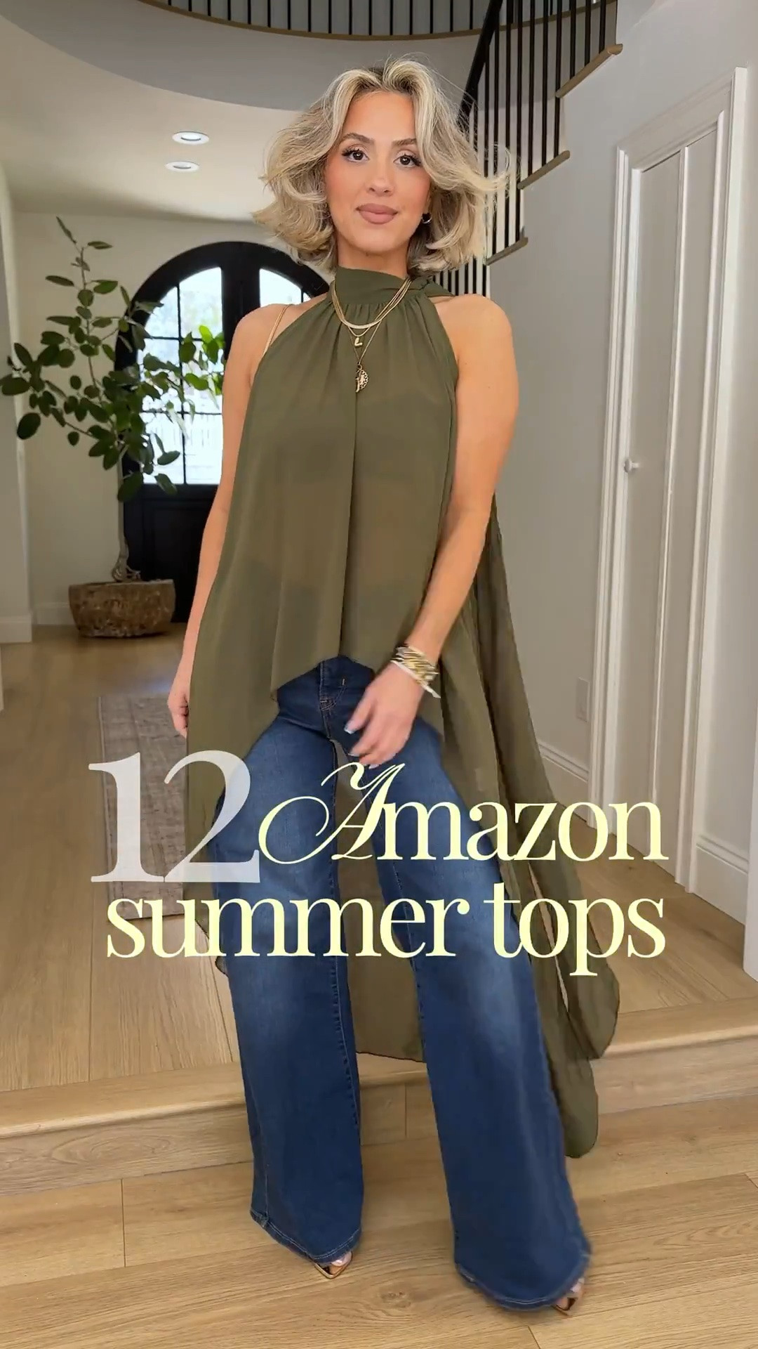 These tops are a must 😍 small in all tops | size 4 or 27 in jeans 

The top with the gold brooch is the sain silk cami and I pinned it with the brooch I have linked below.

#LTKgrwm #LTKootd #LTKU